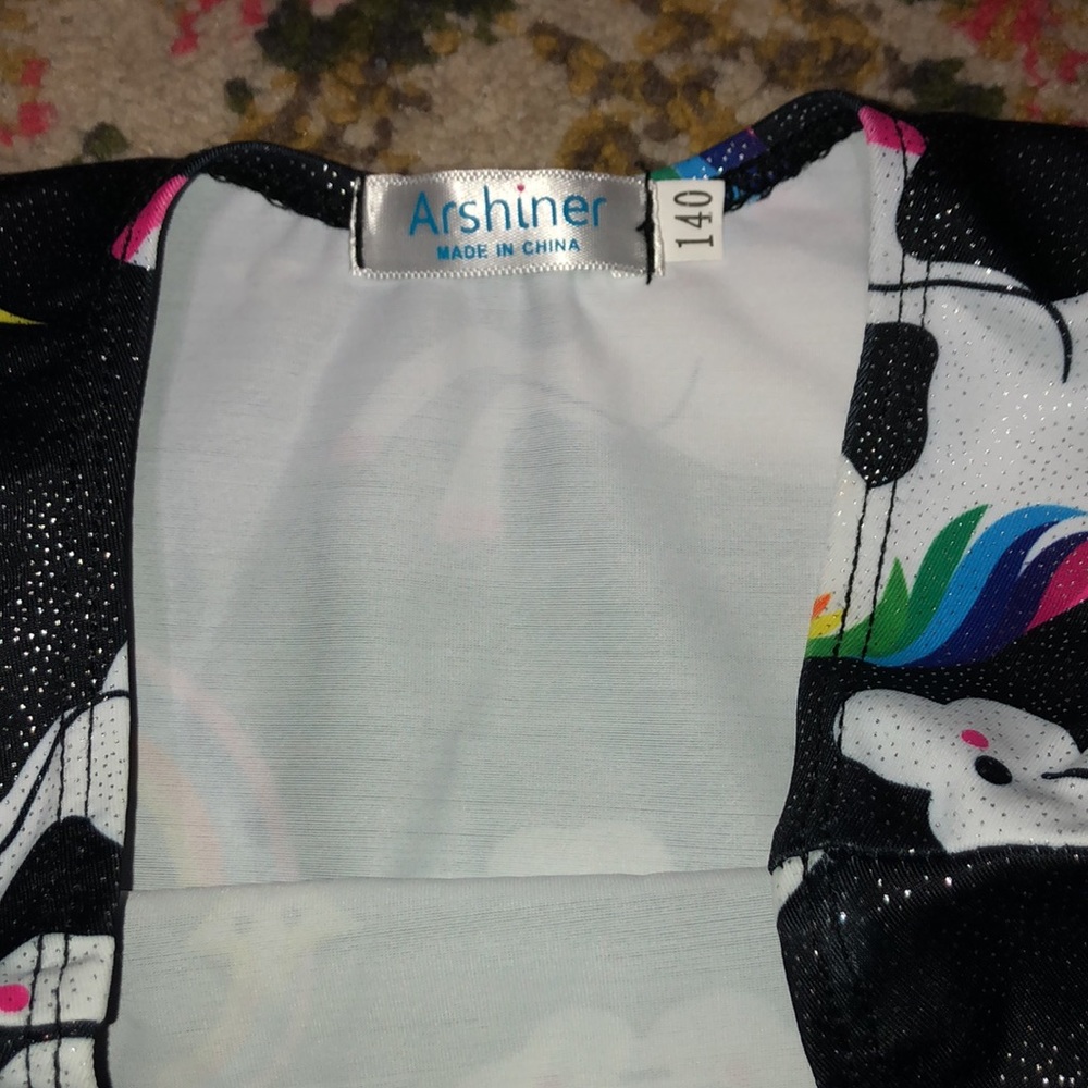 🧜🏼‍♀️3 for $15 item! 🧜🏼‍♀️ unicorn rainbow biketard leotard - Picture 2 of 2